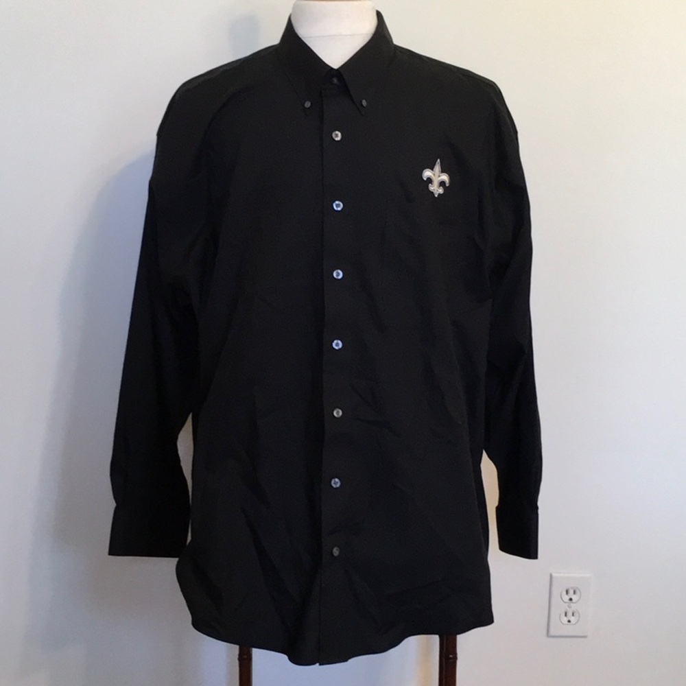 SAINTS Cutter&Buck New Orleans Saints Football NFL Mens ButtonDown Shirt 2XB/2TG